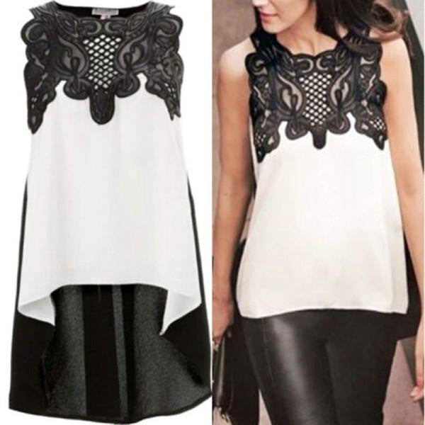 Women's Blouse Casual Sleeveless Chiffon Blouse Shirt Top women Shirts 5558