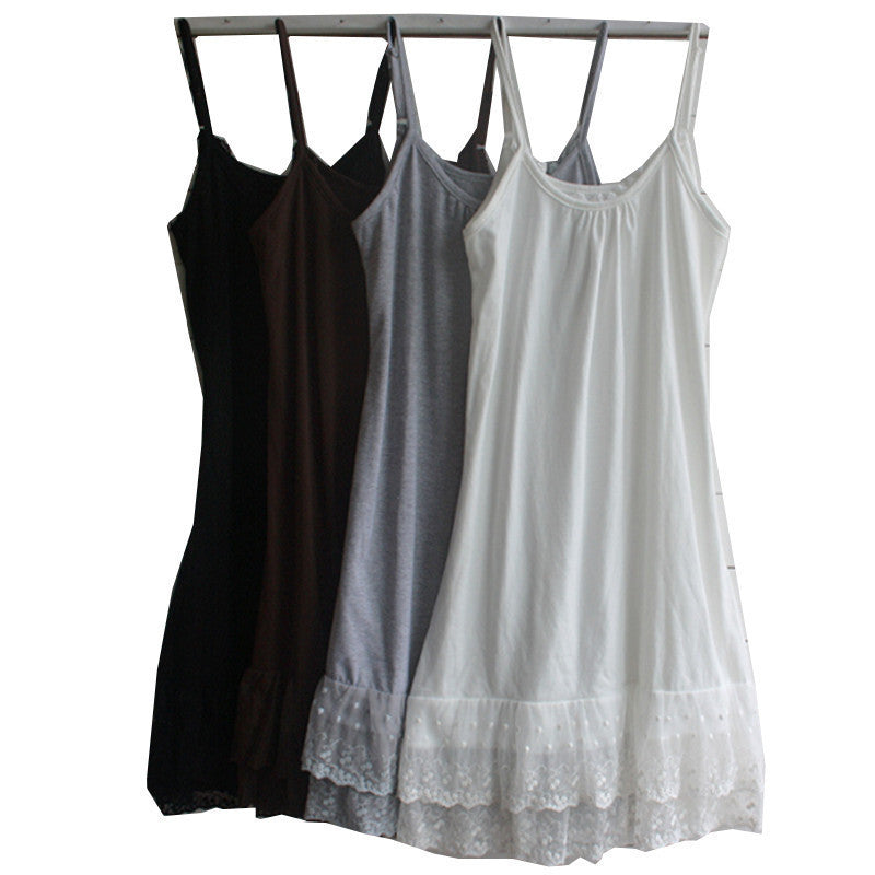 Online discount shop Australia - Lolita Vintage Spaghetti Strap Lace Basic Dress Women Casual Cothing Summer Dresses