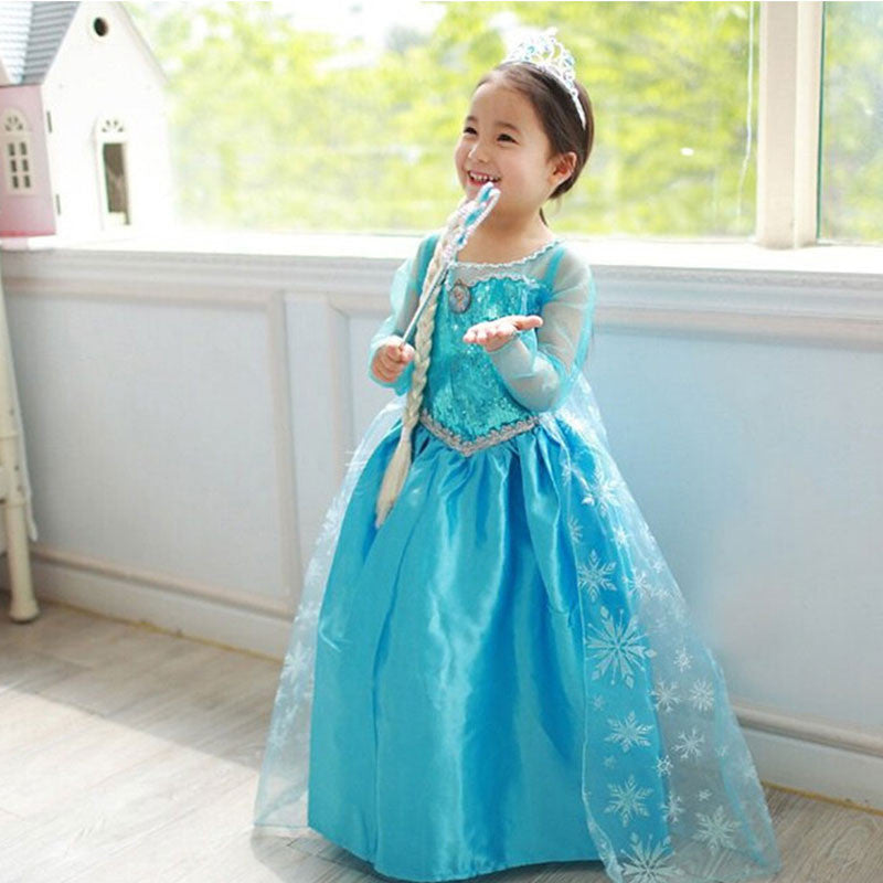 Online discount shop Australia - High Quality Girl Dresses Princess Children Clothing Anna Elsa Cosplay Costume Kid's Party Dress Baby Girls Clothes