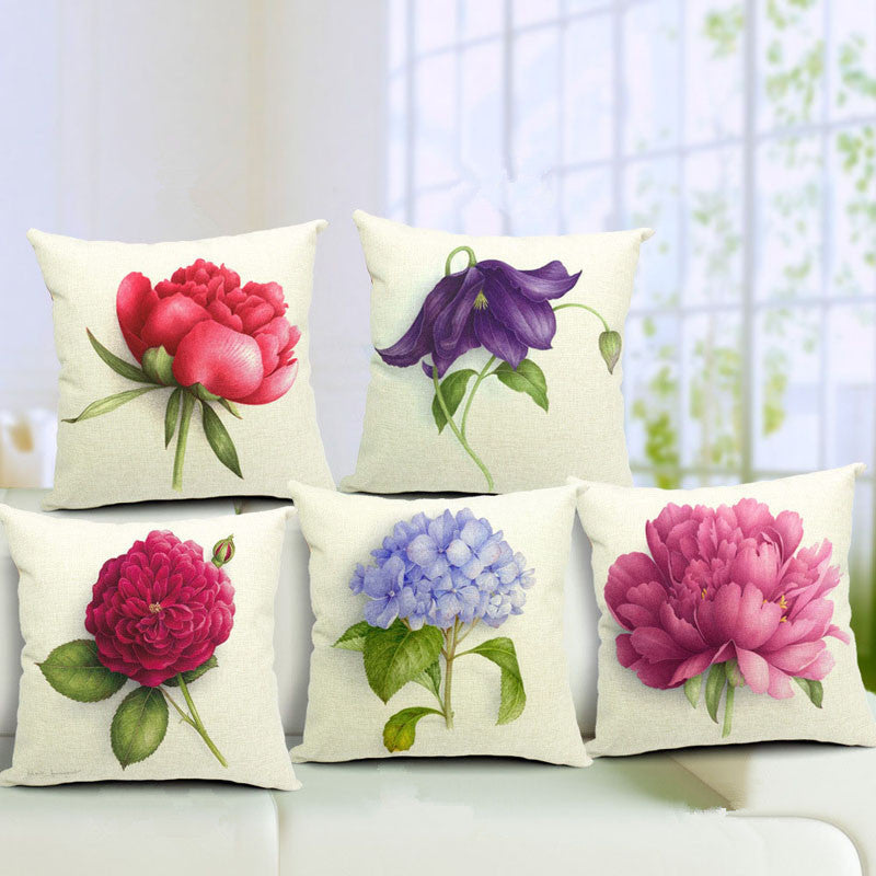 Online discount shop Australia - Euro Style Home Decor Cushion Cover Throw Pillows Sofa Char Seat Vintage Flowers Cushion Cover for Sofa Decorative Pillow Cover