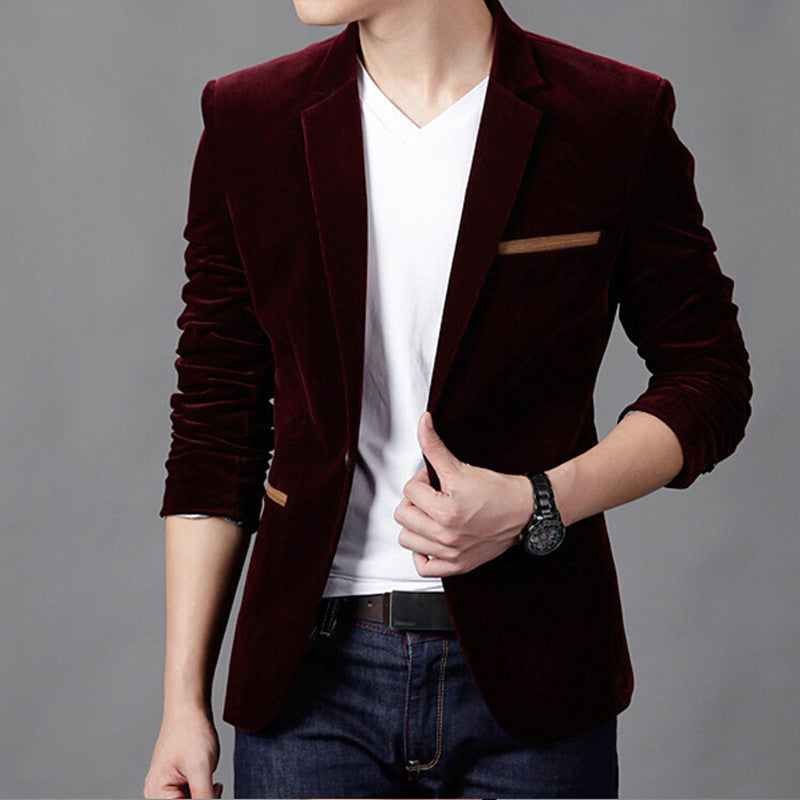 Online discount shop Australia - Mens Fashion Brand Blazer British's Style casual Slim Fit suit jacket male Blazers men coat Terno Masculino Plus Size 4XL