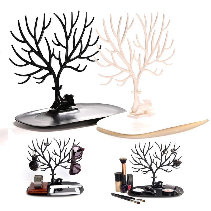 Display Tray My Little Deer Accessories Bracelet Storage Tree Shelf Stand Holder Organizer for Earrings Necklace Ring
