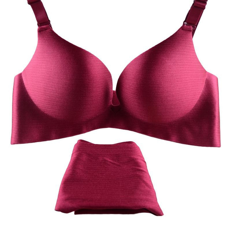 Women's Seamless Wire Push Up Bra and Panty Sets Underwear