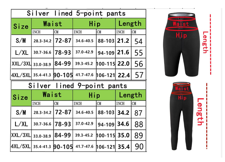Abdomen Control Hip-Lifting Sweat Pants Sauna Beam High Waist Body Fitness Breasted Three-Point/Five Point Shorts