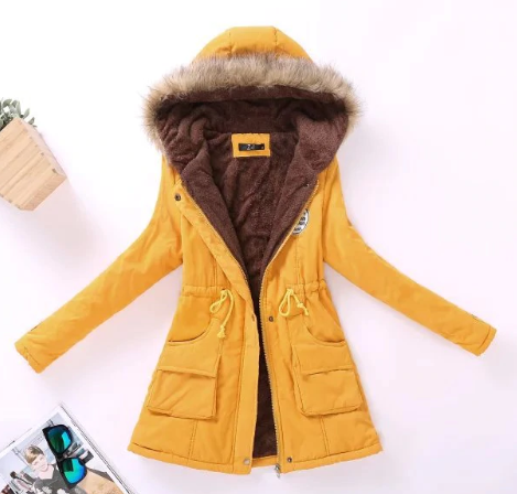 Women Coat Parka Casual Outwear Military Hooded Coat Jacket Women Padded Coats Woman Clothes FZ037